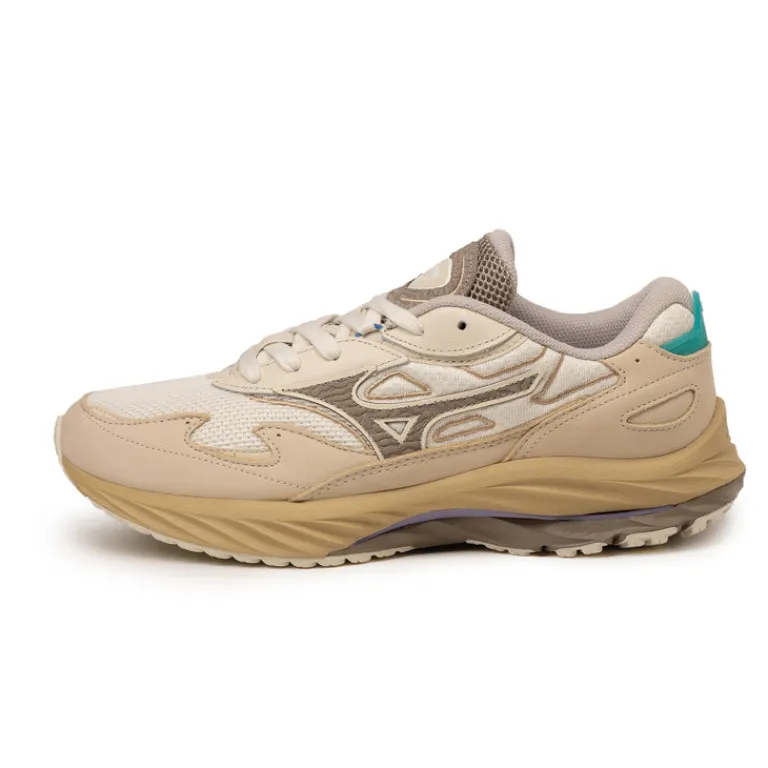 Mizuno Sneakers En Cuir|Chaussures De Running Retro*Wave Rider Beta Premium Summer Sand / Vintage Khaki / Cedar