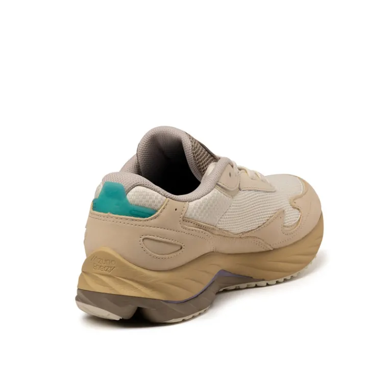 Mizuno Sneakers En Cuir|Chaussures De Running Retro*Wave Rider Beta Premium Summer Sand / Vintage Khaki / Cedar
