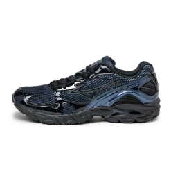 Mizuno Sneakers En Cuir|Chaussures De Running Retro*x END. Wave Rider 10 Estate Blue / Black Beaut