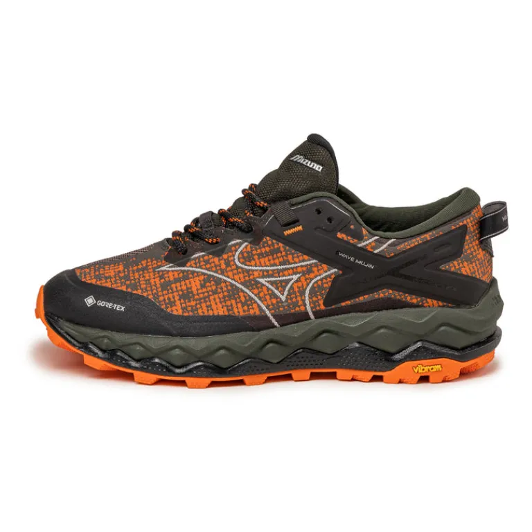 Mizuno Sneakers Imperméables|Sneakers Végétaliens*x Maharishi Wave Mujin LS GTX Vibrant Orange / Cool Gray / Pine Grove