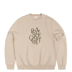 Museum of Peace & Quiet Tricot|Pullover*Serif Jacquard Sweater Bone