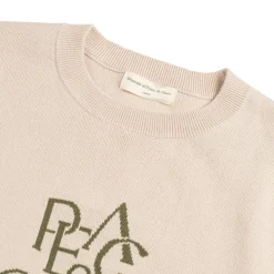 Museum of Peace & Quiet Tricot|Pullover*Serif Jacquard Sweater Bone