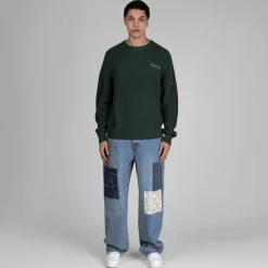 Museum of Peace & Quiet Tricot*Signature Rib Knit Sweater Forest