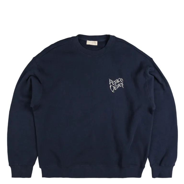 Museum of Peace & Quiet Pullover*Warped Crewneck Navy