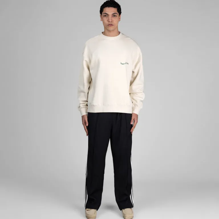 Museum of Peace & Quiet Pullover*Wordmark Crewneck Bone