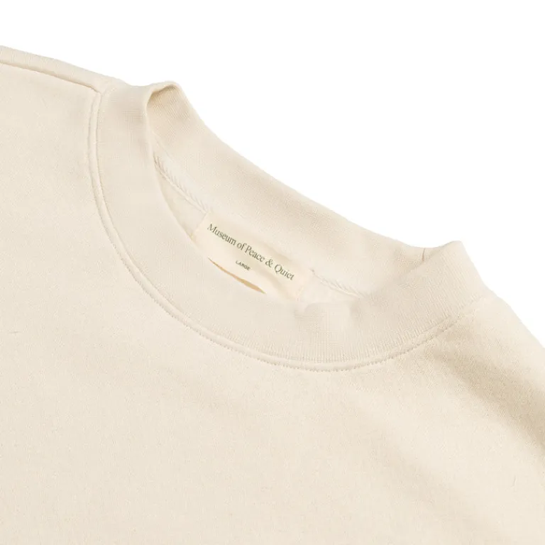 Museum of Peace & Quiet Pullover*Wordmark Crewneck Bone