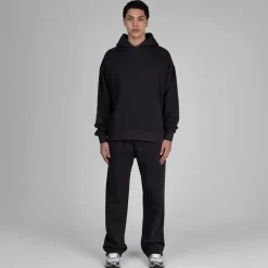 Museum of Peace & Quiet Sweats À Capuche*Wordmark Pigment Dyed Hoodie Black