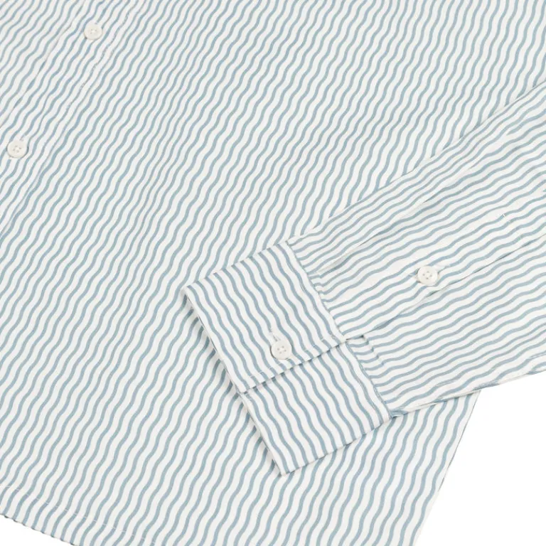 Museum of Peace & Quiet Chemises*Wordmark Poplin Buttonup Blue