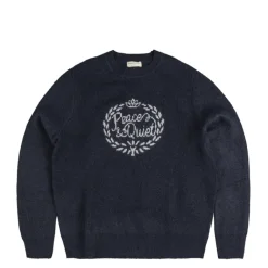 Museum of Peace & Quiet Tricot*Wreath Mohair Sweater Navy
