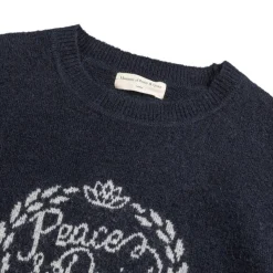 Museum of Peace & Quiet Tricot*Wreath Mohair Sweater Navy