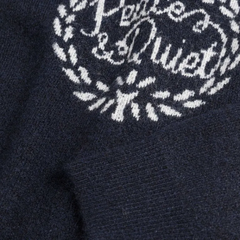 Museum of Peace & Quiet Tricot*Wreath Mohair Sweater Navy