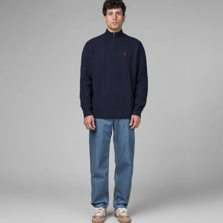 Nanamica Pantalons*5 Pockets Straight Denim Pants Indigo Bleach