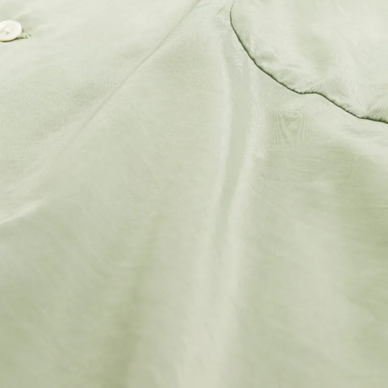 Nanamica Chemises*Open Collar Shirt Coral Green