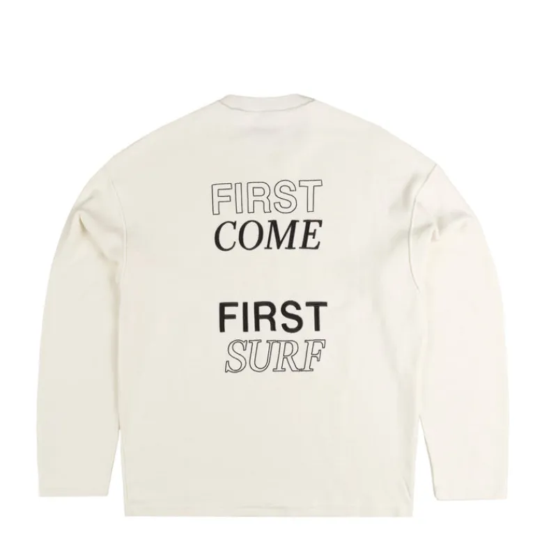 New Amsterdam Surf Association Pullover*Inside Out Crewneck White