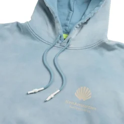New Amsterdam Surf Association Sweats À Capuche*Logo Hoodie Washed Blue