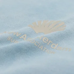 New Amsterdam Surf Association Sweats À Capuche*Logo Hoodie Washed Blue