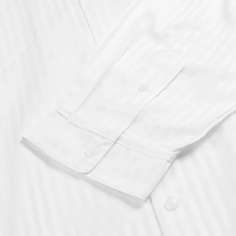 New Amsterdam Surf Association Chemises*Raw Edge Fluid Shirt White