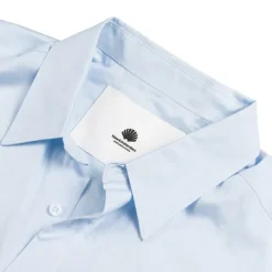 New Amsterdam Surf Association Chemises*Fluid Shirt Logo Jaquard Blue