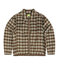 New Amsterdam Surf Association Gilets*Wool Check Overshirt Multi