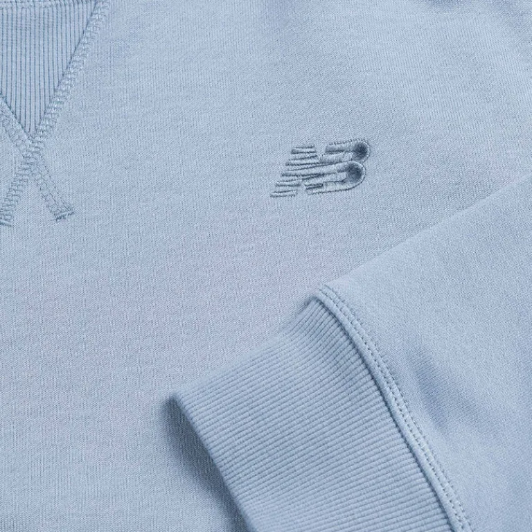 New Balance Pullover*Athletics French Terry Crewneck Dusk Shower