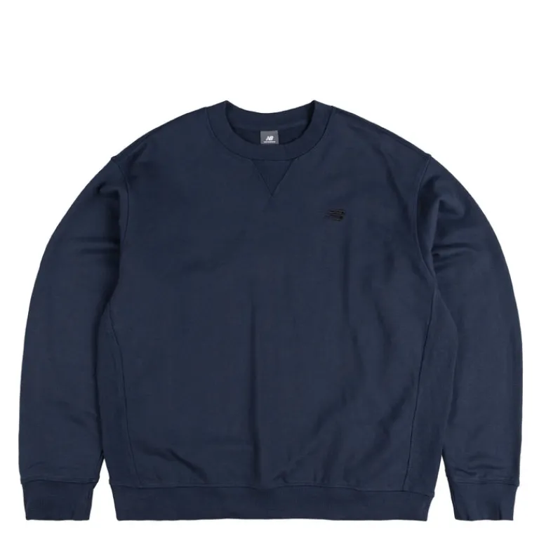 New Balance Pullover*Athletics French Terry Crewneck NB Navy