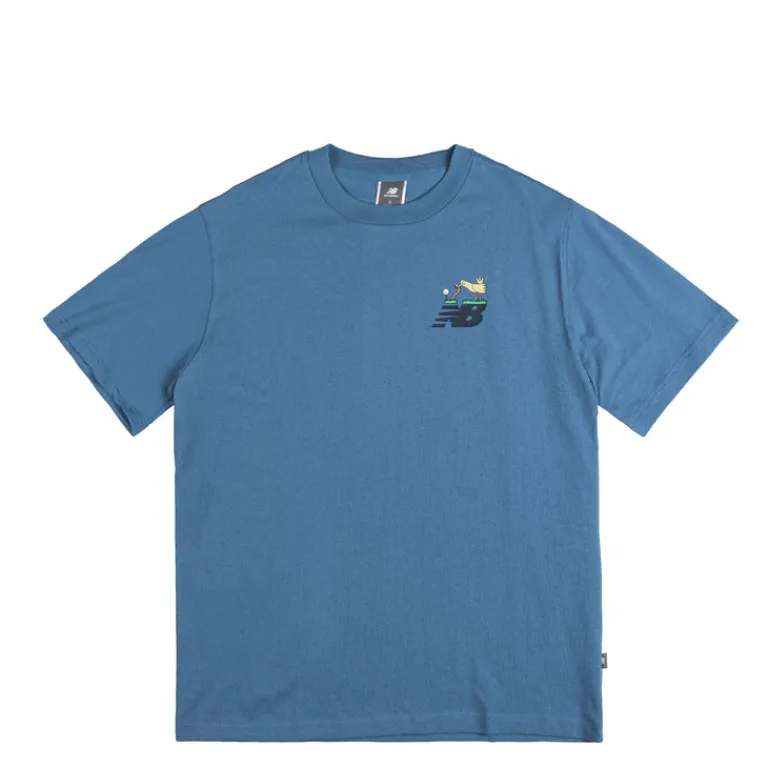 New Balance T-Shirts*Athletics Golf Cartoon T-Shirt Sea Stone