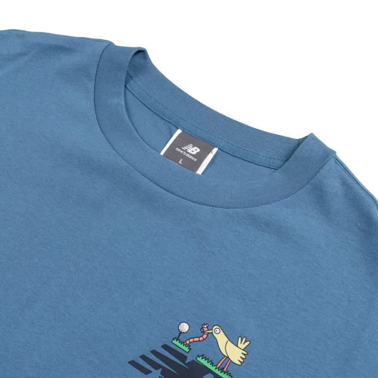 New Balance T-Shirts*Athletics Golf Cartoon T-Shirt Sea Stone
