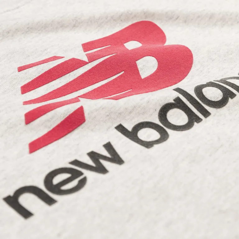 New Balance T-Shirts*Athletics Logo T-Shirt Ash Heather