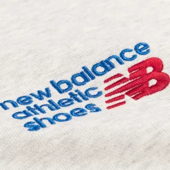 New Balance Pullover*Athletics Premium Logo Crew Ash Heather