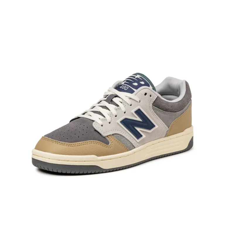 New Balance Sneakers En Cuir*BB480LGB Castlerock / Brown