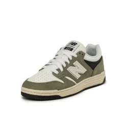 New Balance Sneakers En Cuir|Baskets Décontractées Terrace*BB480PEO Dark Olivine / Sea Salt