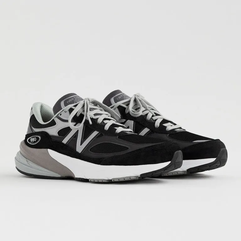New Balance Sneakers En Cuir|Chaussures De Running Retro*M990BK6 *Made in USA* Black / White