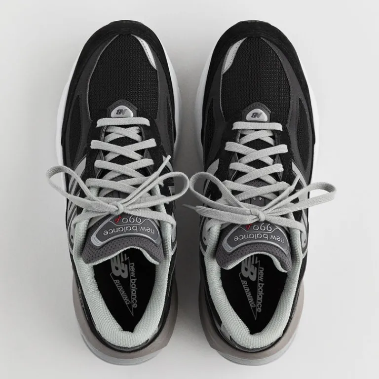 New Balance Sneakers En Cuir|Chaussures De Running Retro*M990BK6 *Made in USA* Black / White