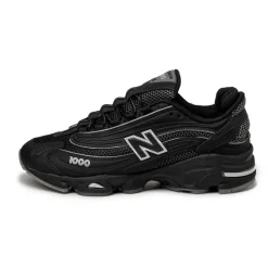 New Balance Sneakers En Cuir|Chaussures De Running Retro*M1000LNY Black / White / Silver Metallic