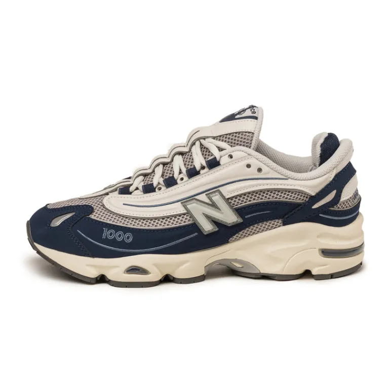 New Balance Sneakers En Cuir|Chaussures De Running Retro*M1000MEN Navy / Sea Salt