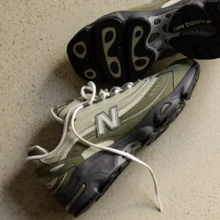 New Balance Sneakers En Cuir|Chaussures De Running Retro*M1000MEO Dark Olivine / Sea Salt