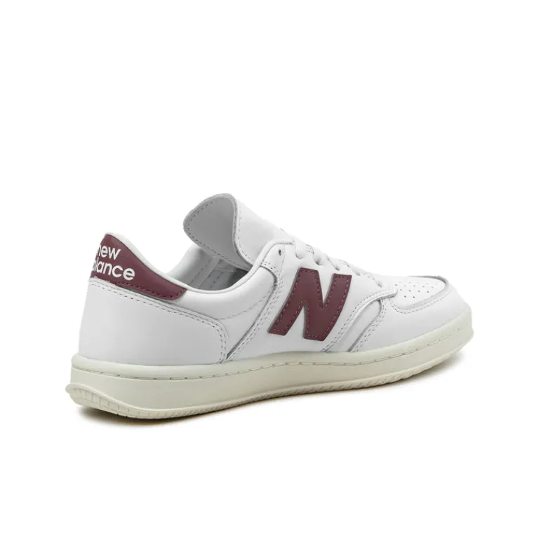 New Balance Sneakers En Cuir|Baskets Décontractées Terrace*T500LPB White/Washed Burgundy