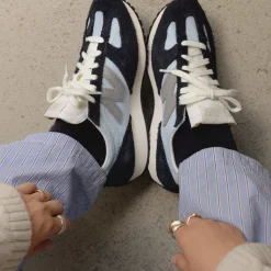 New Balance Sneakers En Cuir|Chaussures De Running Retro*U471AB Light Chrome Blue / Black / Slate Gray