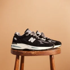 New Balance Sneakers En Cuir|Chaussures De Running Retro*U991BK2 *Made in England* Black
