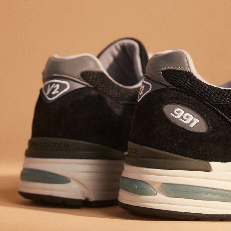 New Balance Sneakers En Cuir|Chaussures De Running Retro*U991BK2 *Made in England* Black