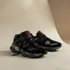 New Balance Sneakers En Cuir|Chaussures De Running Retro*U90/60BLK Black / Castlerock