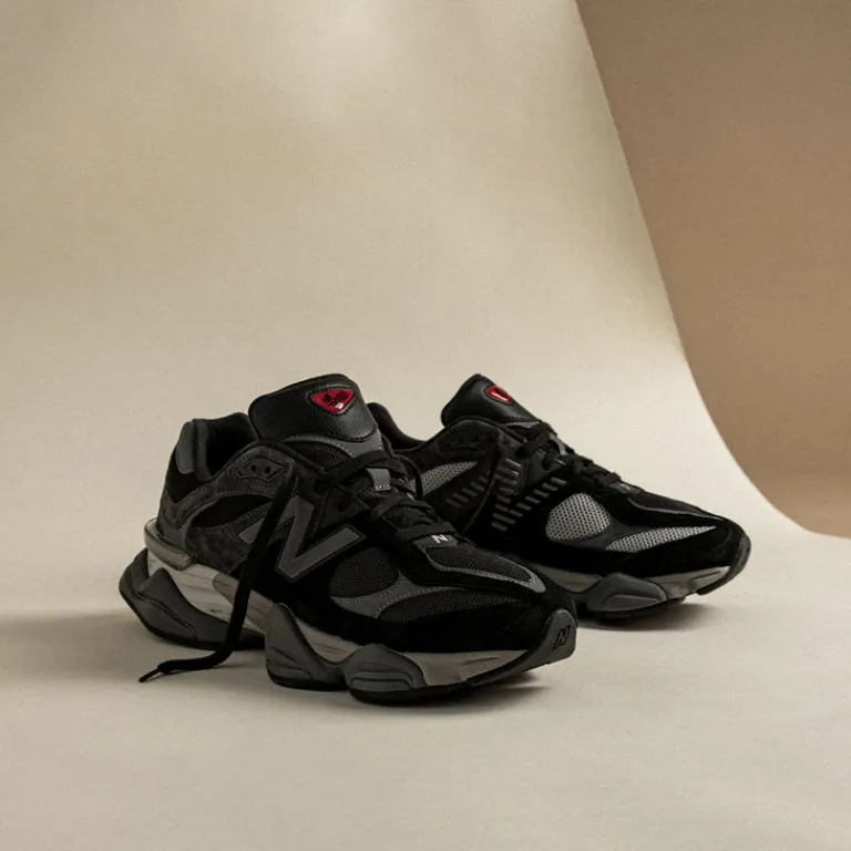 New Balance Sneakers En Cuir|Chaussures De Running Retro*U90/60BLK Black / Castlerock