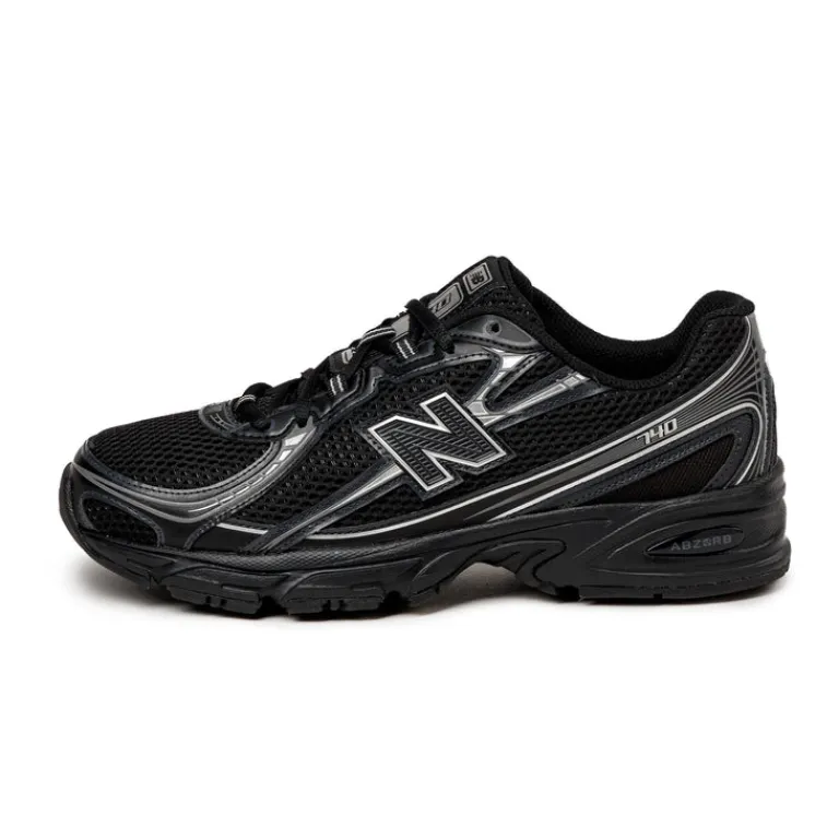 New Balance Sneakers Végétaliens|Chaussures De Running Retro*U740BM2 Black / Silver Metallic