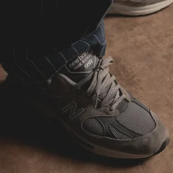 New Balance Sneakers En Cuir|Chaussures De Running Retro*U991GL2 *Made in England* Dove / Alloy / Silver