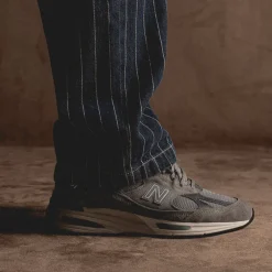 New Balance Sneakers En Cuir|Chaussures De Running Retro*U991GL2 *Made in England* Dove / Alloy / Silver