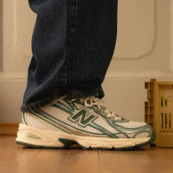 New Balance Sneakers Végétaliens|Chaussures De Running Retro*U740GR2 White / Green