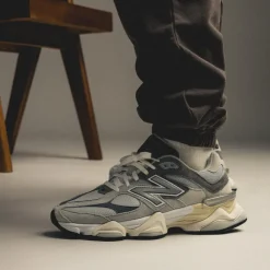 New Balance Sneakers En Cuir|Chaussures De Running Retro*U90/60GRY Grey