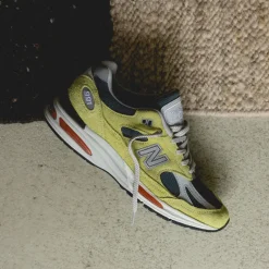 New Balance Sneakers En Cuir|Chaussures De Running Retro*U991GT2 *Made in England* Beechnut / Trekking Green / Oyster Mushroom / Rust
