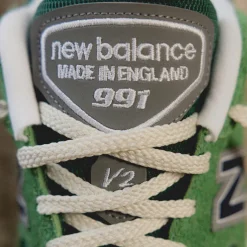 New Balance Sneakers En Cuir|Chaussures De Running Retro*U991GV2 *Made in England* Mineral Green