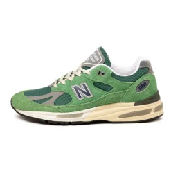 New Balance Sneakers En Cuir|Chaussures De Running Retro*U991GV2 *Made in England* Mineral Green